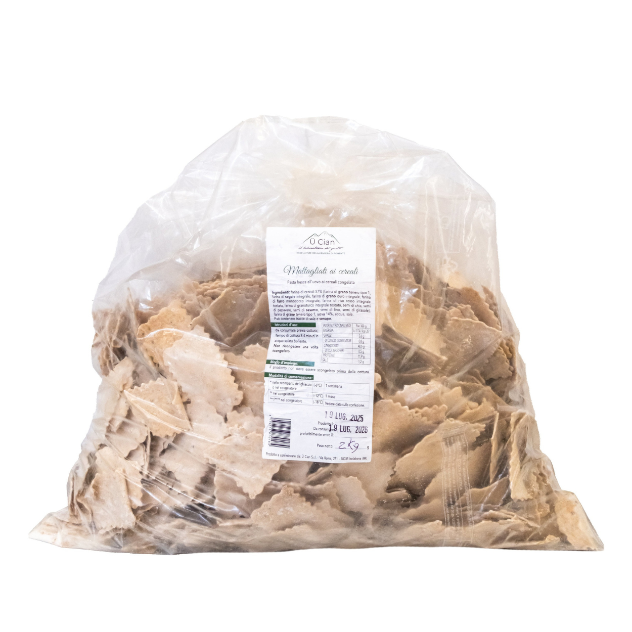 Maltagliati ai cereali 2Kg