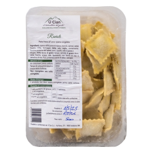 Ravioli di carne e verdura quadrati 500g